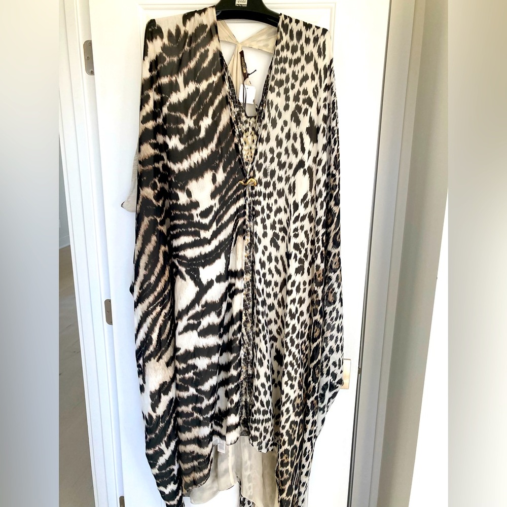 Roberto Cavalli Animal Print Caftan Size 44(IT) NWT